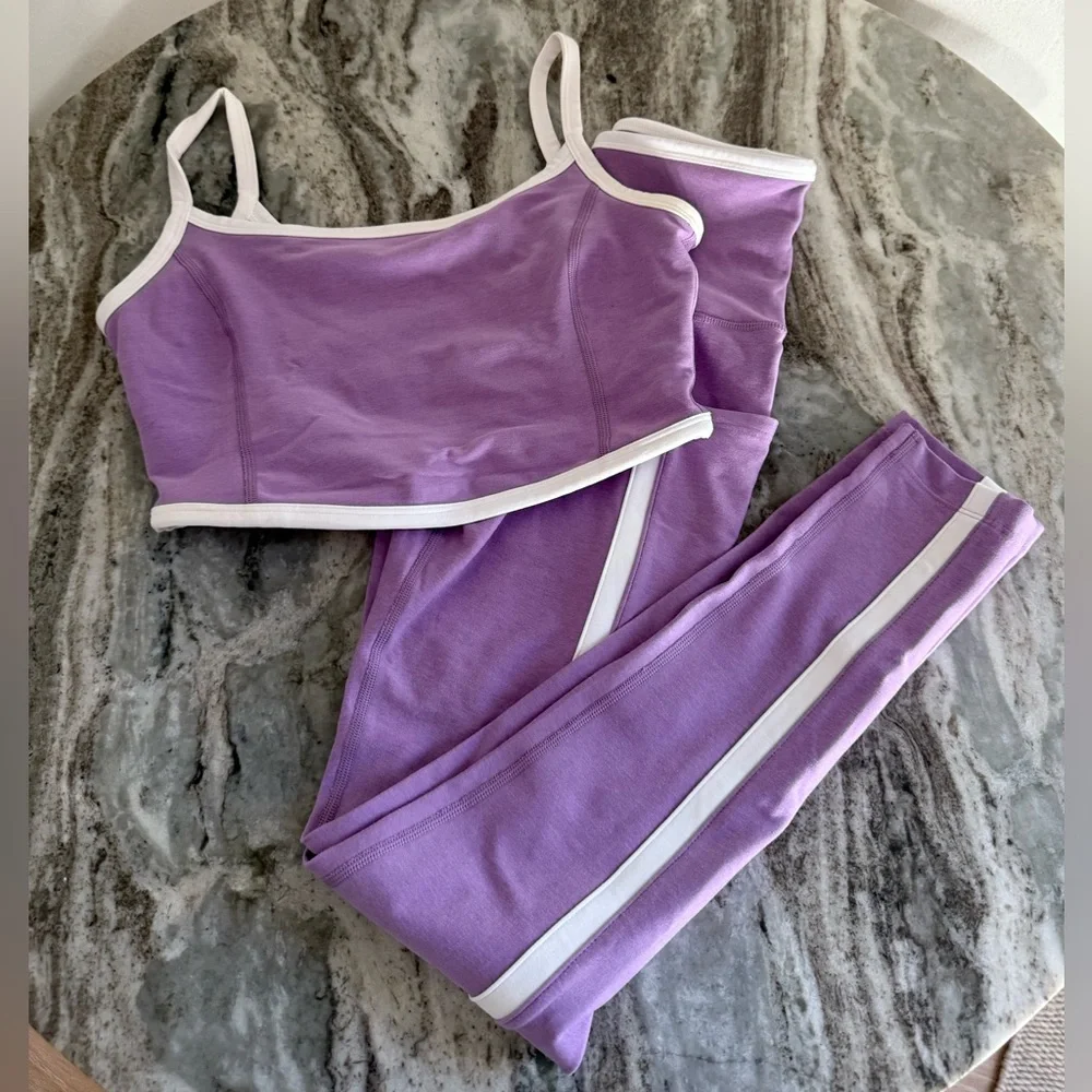 Beyond Yoga | Spacedye New Moves Set in Lilac Purple - Picture 3 of 13